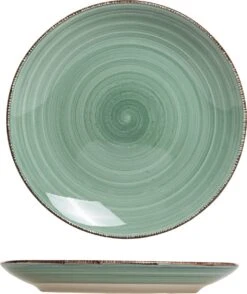 Ontbijtbord (6 Stuks) - Groene Tinten - 19cm - Aardewerk -Barbecue Benodigdheden 1007x1200 5