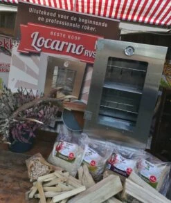 2-L Home & Garden XL Rookoven - RVS - 80x40x28 Cm - 3 Etages -Barbecue Benodigdheden 1009x1200 1