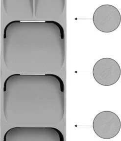 Springos Multifunctionele Bestekbak | Besteklade | Bestek Organizer | Kunststof | 39 X 11 X 5.5 CM -Barbecue Benodigdheden 1032x1200 1