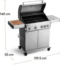 Burnhard Gas BBQ Big FRED Deluxe - 4 Branders - Incl. Keramische Infraroodbrander & Afdekhoes - Deluxe 39 Burnhard Gas BBQ Big FRED Deluxe - 4 Branders - Incl. Keramische Infraroodbrander & Afdekhoes - Deluxe -Barbecue Benodigdheden 1063x1200 10