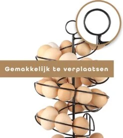 Eiermand – Eierrek – Eierhouder – Eieren – Zwart - Pasen - Tot 40 Eieren - BAULK® -Barbecue Benodigdheden 1071x1200