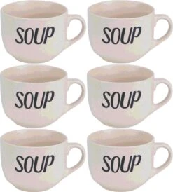 Cosy&Trendy Soepkom 'Soup' Met Een Oor - 51 Cl - Crème - Set-6 -Barbecue Benodigdheden 1081x1200 6