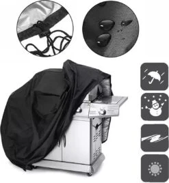 TammaT - BBQ Hoes - Waterdichte Beschermhoes - UV Bescherming - Maat L 170 X 61 X 117 Cm - Met Trekkoord -Barbecue Benodigdheden 1107x1200