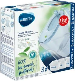 BRITA Waterfilterbundel Style Eco Cool Powder Blue + 3 MAXTRA+ Filterpatronen -Barbecue Benodigdheden 1114x1200 5