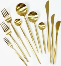 Timmers Trading Bestekset 6 Persoons - Gouden Bestek - Bestekset Goud 24 Delig - Vaatwasserbestendig -Barbecue Benodigdheden 1116x1200 7