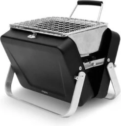Mikamax Draagbare Mini BBQ - Barbecue - 's Werelds Kleinste Barbecue - Past In Je Broekzak - 18 × 6 × 15,5 Cm - 714 Gram - Mat Zwart -Barbecue Benodigdheden 1148x1200 1