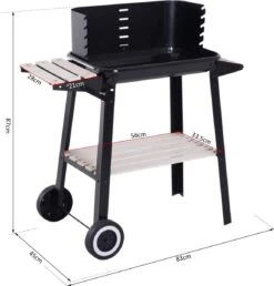 Verrijdbare Barbecue – Houtskool/Briketten - Verstelbare Grillplaat – Houten Tafel – Winscherm – Gewicht 5.9kg 19 Verrijdbare Barbecue – Houtskool/Briketten - Verstelbare Grillplaat – Houten Tafel – Winscherm – Gewicht 5.9kg -Barbecue Benodigdheden 1150x1200 3