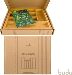 Budu Uitschuifbare Bamboe Bestekbak #33,5 (33,5 Cm Diep) - Bestekcassette Hout - Besteklade - 33,5 X 28 - 45 Cm - 5/7 Vakken -Barbecue Benodigdheden 1155x1200 4