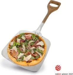 Boska Pizzaschep Barbecue - Kort Handvat - Stabiel - Aluminium - Eikenhout - BBQ Accessoires -Barbecue Benodigdheden 1177x1200 4