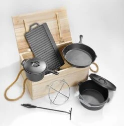 EL Fuego Dutch Oven Set Gietijzer 7-delig -Barbecue Benodigdheden 1183x1200 8