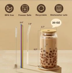 Bubble Tea Beker - Inclusief Stalen Bubble Tea Rietje - 0,5 L - Herbruikbaar - Boba -Barbecue Benodigdheden 1186x1200 3