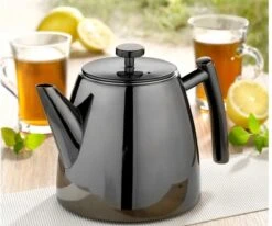 Vaja® Theepot Juliette Met Filter - Dubbelwandig -Theekan 1.0L - Glimmend Zwart 20 Vaja® Theepot Juliette Met Filter - Dubbelwandig -Theekan 1.0L - Glimmend Zwart -Barbecue Benodigdheden 1200x1002 2