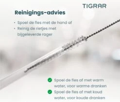 Tigrar - Waterfles - Drinkfles - Thermosfles 1 Liter Dubbelwandig - RVS - (Staal) Blauw - Incl. Extra Dop 3 Rietjes En Reiniger -Barbecue Benodigdheden 1200x1022 2