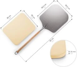 Blumtal - Pizzasteen Met XL Pizza Schep - Professionele Pizza Set - Cordieriet Pizza Stone -Barbecue Benodigdheden 1200x1039 13