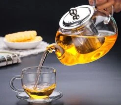 Glazen Theepot Met Filter (RVS) - 1.2 Liter - Thee Infuser – Borosilicaat – Anti-druppel Tuit -Barbecue Benodigdheden 1200x1050 4