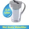 ZeroWater - 2,4 Liter - Ronde Waterfilterkan - Met Gratis Waterfilter & TDS Meter