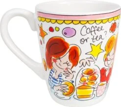 Blond Amsterdam Even Bijkletsen Mok 350 Ml - Roze Rand -Barbecue Benodigdheden 1200x1064 2