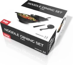 Gadgy Noodle Kom Set - 2 Kommen, 2 Paar Eetstokjes En 2 Lepels - Noodle Bowl - Japans Servies -Barbecue Benodigdheden 1200x1064 4