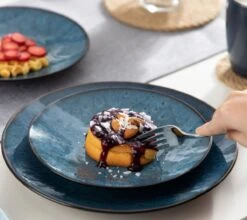 Serviesset – 16 Delig – 4 Persoons – Porselein - Luxe - Blauw -Barbecue Benodigdheden 1200x1067 2