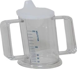 HandyCup Met Deksel - Transparant Met Maatvoering
