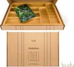 Budu Uitschuifbare Bamboe Bestekbak #43 (43 Cm Diep) - Bestekcassette Hout - Besteklade - 43 X 32,2 - 53 Cm - 6/8 Vakken -Barbecue Benodigdheden 1200x1087 7