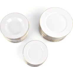 LeRijn® Serviesset Deventer 12 Persoons - 36 Delig - Licht Crème Wit Met Gouden Rand En Motief - Dinerborden - Soepborden - Dessertborden - Borden Servies - Bordenset 21 LeRijn® Serviesset Deventer 12 Persoons - 36 Delig - Licht Crème Wit Met Gouden Rand En Motief - Dinerborden - Soepborden - Dessertborden - Borden Servies - Bordenset -Barbecue Benodigdheden 1200x1100 1