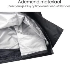 BBQ Beschermhoes - Voor Kamado - Universeel - Tot 23 Inch - Zwart -Barbecue Benodigdheden 1200x1100 3