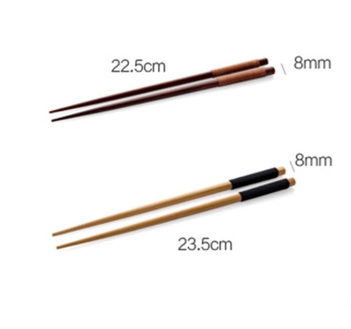 Merkloos Handgemaakte Japanse Eetstokjes - Chestnut 2 Merkloos Handgemaakte Japanse Eetstokjes - Chestnut - Afbeelding 2