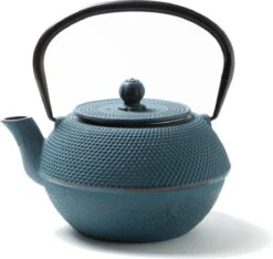 Tealøv THEE SET 1,1 LITER GIETIJZER | COMPLETE SET IN GESCHENKDOOS | Gietijzeren Theepot Met Roestvrijstalen Zeef, Gietijzeren Theekopjes En Onderzetter | In Authentiek Japanse Stijl | Arare Blauw -Barbecue Benodigdheden 1200x1135 2