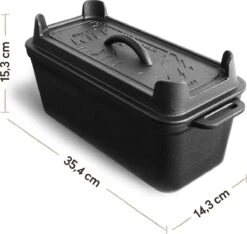 Burnhard Gietijzeren Broodpan 3,5 L - Broodbakvorm -Barbecue Benodigdheden 1200x1136 3