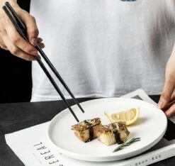 Alheco 6 Paar Koreaanse Chopsticks - Eetstokjes - Metaal / RVS - Zwart -Barbecue Benodigdheden 1200x1138 5