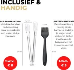 Ozocozy BBQ-ONE Houtskool Tafelbarbecue - Ø30 Cm- Zwart - Incl. Draagtas, Siliconen Bakkwast En RVS-Barbecuetang -Barbecue Benodigdheden 1200x1141 3