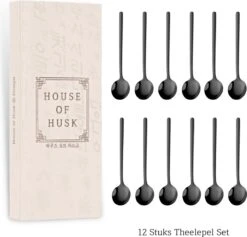 House Of Husk® Theelepels Set - Theelepeltjes - Koffielepels - Koffielepeltjes - RVS - 13cm - 12 Stuks - Zwart -Barbecue Benodigdheden 1200x1150 4