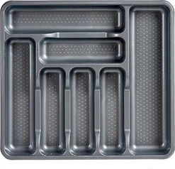 Kunststof Bestekbak/bestekhouder 7-vaks Grijs 42 X 39 Cm - Keukenlade/besteklade Inzetbakken -Barbecue Benodigdheden 1200x1157 8