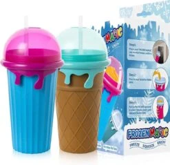 Frozen Magic Slushy Maker - Slush Puppy Maker - IJscrusher - Slush Puppy Beker - Slushy Puppy Maker - Slush Puppy Machine - Slush Maker - Slushy Cup - Tiktok - Bruin -Barbecue Benodigdheden 1200x1161 2