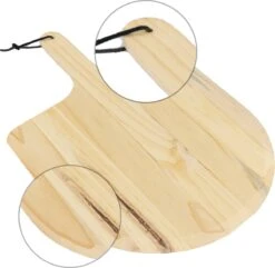 MaxxHome Pizzasteen - BBQ Steen - Maximum Te Verhitten Tot 600 Graden - ⌀33 - Incl. Houten Schep -Barbecue Benodigdheden 1200x1169 9