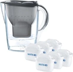 BRITA - Waterfilterkan Marella Cool - Grafiet - 2,4L + 6 MAXTRA+ Waterfilterpatronen 18 BRITA - Waterfilterkan Marella Cool - Grafiet - 2,4L + 6 MAXTRA+ Waterfilterpatronen -Barbecue Benodigdheden 1200x1181