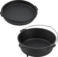 Dutch Oven Enkhuizen Met Deksel Gietijzer Zwart - 4 Varianten -Barbecue Benodigdheden 1200x1181 8