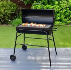 BBQ XL Houtskoolbarbecue - Cilindervorm - Grilloppervlak (LxB) 71 X 35 Cm - Zwart -Barbecue Benodigdheden 1200x1182 4