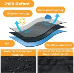Waterdichte BBQ Hoes - Premium 170x61x117 Cm Barbecue Beschermhoes - Cover -Barbecue Benodigdheden 1200x1187 20