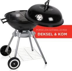 BBQ Collection Houtskoolbarbecue - Kogelbarbecue 45 X 60 Centimeter - Ronde Barbecue - Barbecue Op Wielen - Zwart - Metaal -Barbecue Benodigdheden 1200x1191 15