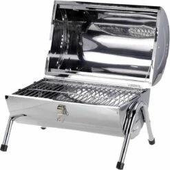 BBQ Collection Houtskoolbarbecue - Cilinder - Chroom -Barbecue Benodigdheden 1200x1193 15