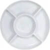 Krumble Tapasbord Met 5 Vakken / Servies / Borden / Hapjesbord / Serveerschalen / Serveerborden / Gourmetbord - Wit