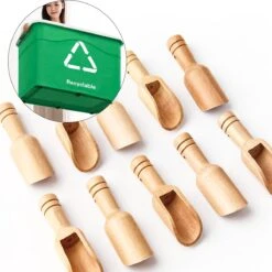 10 Stuks Mini Houten Lepels - Kleine Theelepeltjes - Houten Schepjes - Doseerschep Maatlepel - Lepels Voor Keuken, Koken, Kruiden, Koffie, Thee, Suiker En Zout - Spatel -Barbecue Benodigdheden 1200x1199 17