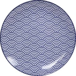 Tokyo Design Studio | Nippon Blue | Set Van 4 Borden Ø 25,7 Cm | Porselein -Barbecue Benodigdheden 1200x1199 5
