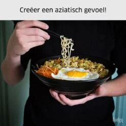 Gadgy Noodle Kom Set - 2 Kommen, 2 Paar Eetstokjes En 2 Lepels - Noodle Bowl - Japans Servies -Barbecue Benodigdheden 1200x1200 1010