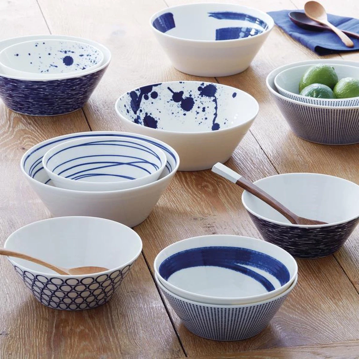 Royal Doulton Pacific - Schaaltjes Voor Snacks - Kommen - Porselein - Wit / Blauw - ⌀ 11 Cm - 6 Stuks 3 Royal Doulton Pacific - Schaaltjes Voor Snacks - Kommen - Porselein - Wit / Blauw - ⌀ 11 Cm - 6 Stuks - Afbeelding 3