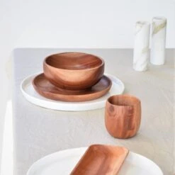 Khaya - Houten Kom Ø15 Cm - Voor Ontbijt, Soep & Matcha Thee - Duurzaam - Vegan -Barbecue Benodigdheden 1200x1200 1058