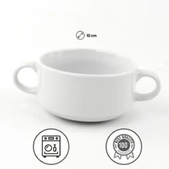 Orange85 Soepkommen - Met Oor - Set Van 6 - Wit - Rond - Met Houder -Barbecue Benodigdheden 1200x1200 1061