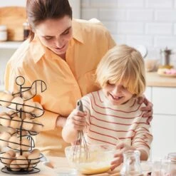 Eiermand – Eierrek – Eierhouder – Eieren – Zwart - Pasen - Tot 40 Eieren - BAULK® -Barbecue Benodigdheden 1200x1200 1124